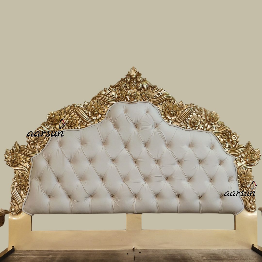 Royal Wooden Queen Size Platform Bed view 6