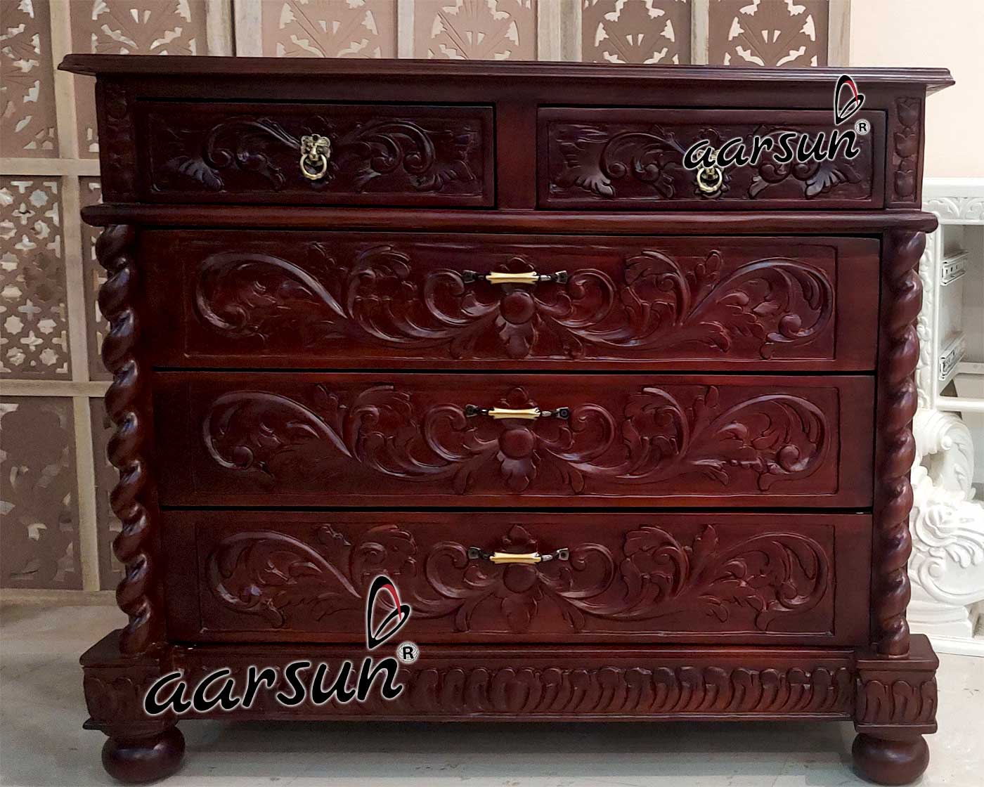 Victorian Carved Canopy Bed Poster YT-623 view 4