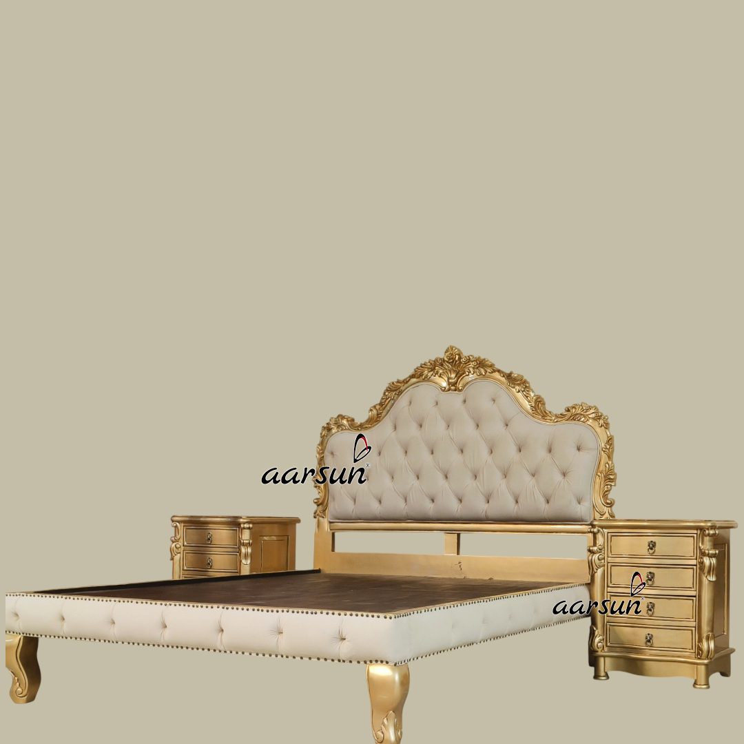 Wooden Queen Size Platform Bed view 5