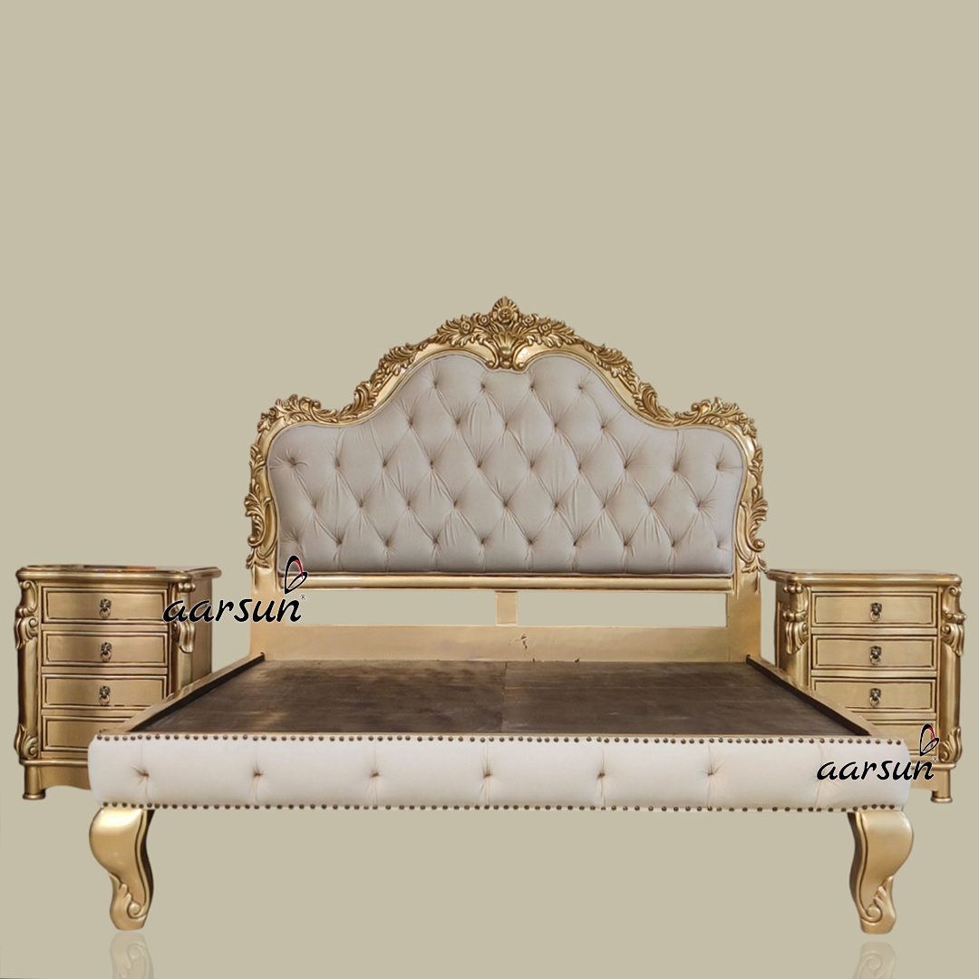 Wooden Queen Size Platform Bed