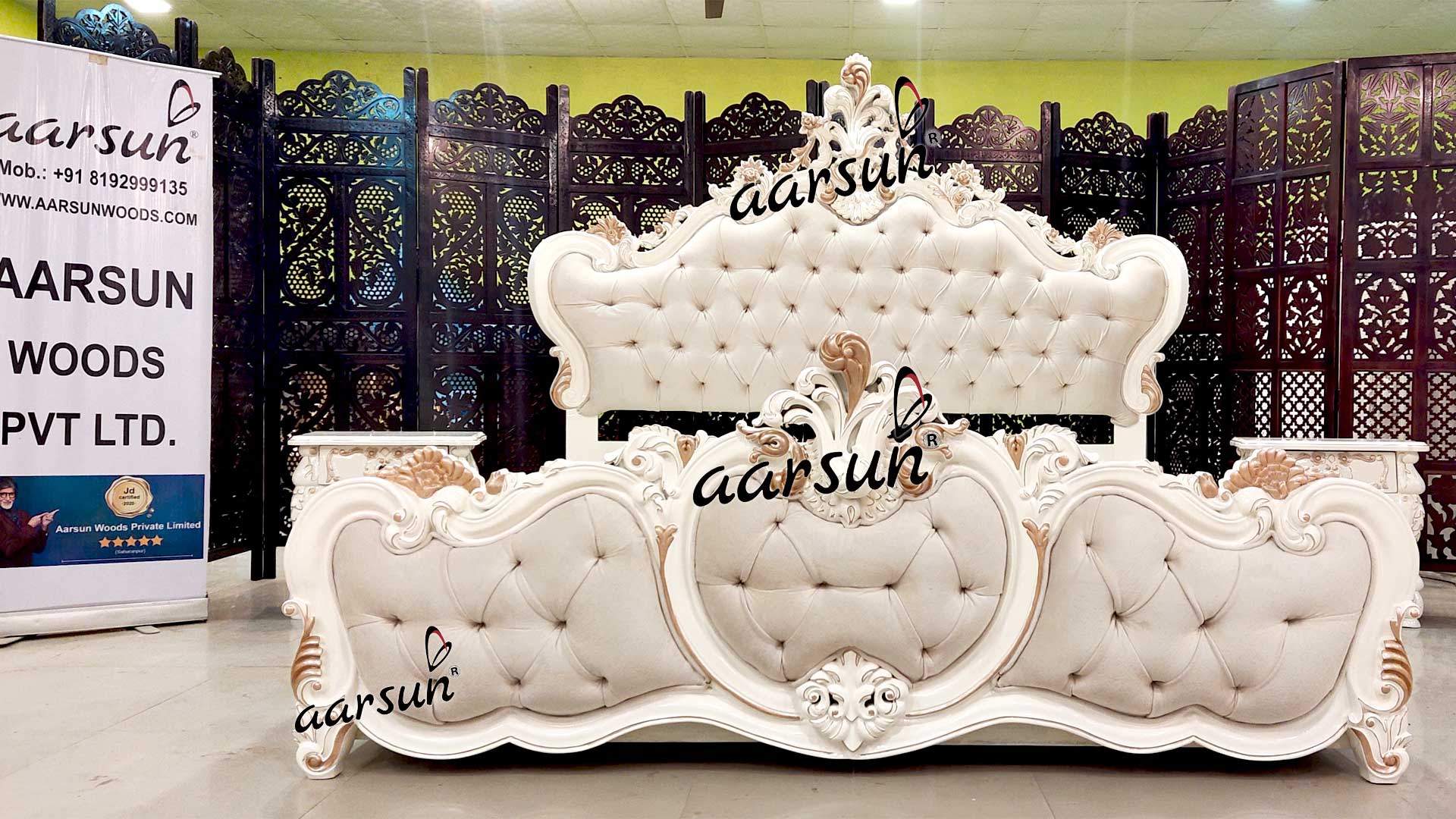 Wooden Royal Bedroom Set YT-615 view 3