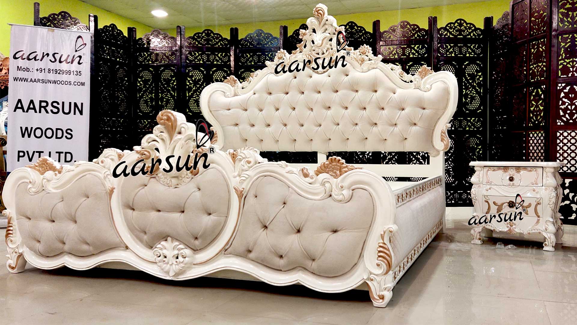 Wooden Royal Bedroom Set YT-615 view 6