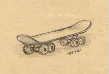 All terrain skateboard.