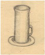 Coffee cup for tall people.