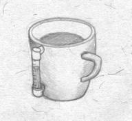 Mug with level indicator.