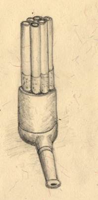 Six cylinder pipe.