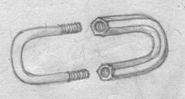 U-bolt and U-nut.