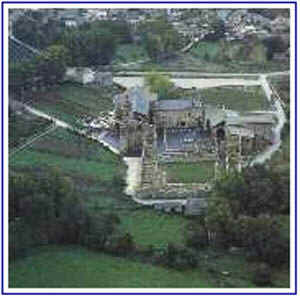 vista aérea del monasterio