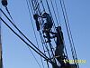 A couple of crew heading up the rigging.