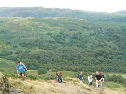 That initilal enthusiasm carried us up the hill