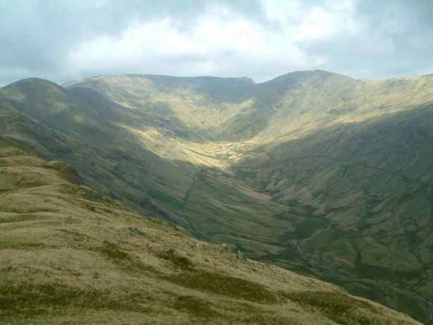 We walked round that