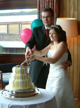 Cutting the wrong tier of the cake
