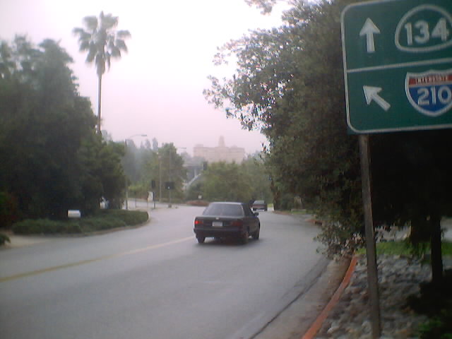 Southbound Linda Vista Avenue at Holly Street.  Holly Street runs on the Linda Vista Bridge, which, before 1964, carried Signed Route 11.  Route 159 carried over said designation in 1964.