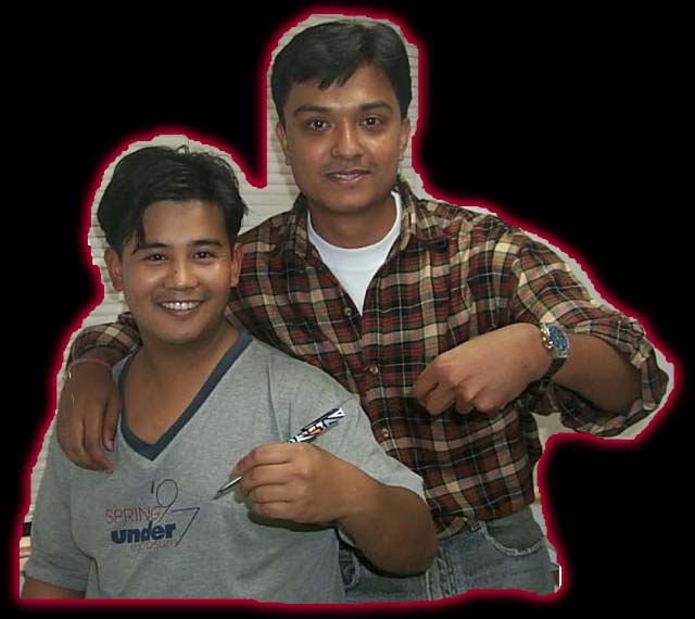 Vishal Chemjong (left)