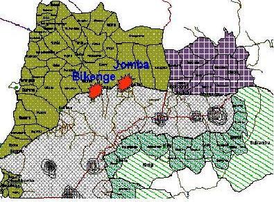 Carte du secteur Mikeno /PNVi