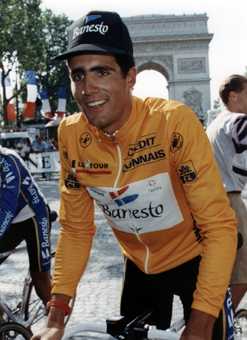 Indurain a Par&iacute;s amb el seu
 Tour a la m&agrave;