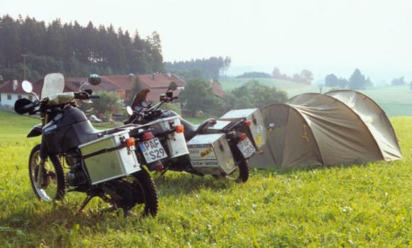Our new luxury tent! 