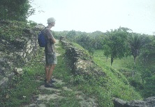 Overlooking the ruins