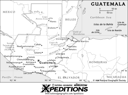 Map of Guatemala
