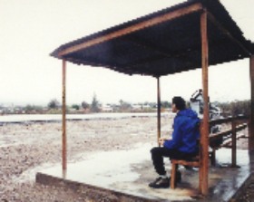Gord at side of road in Sonora