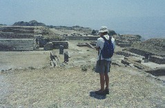 Looking out over the ruins