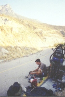 At the side of the road