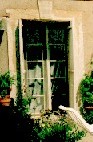 French Doors opening out from the Green Room