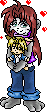 Puppy and DJ plushie?(Original char)(Requested by Jenn)