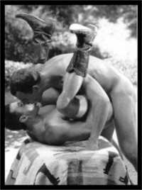 Yeah, this is a gay site. Men doing men. Big deal. You don't have to go inside, you know...unless your dick is already starting to get hard! (photo credits unknown)