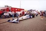 Lite Top Fuel in tow to the line in '99