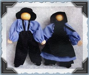 Amish clothespin dolls