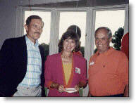 Click for larger picture of Don & Elizabeth Bailey, and Coach Tarelton