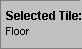 Displays the name of the tile currently selected
