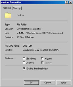 Enable thumblnail view