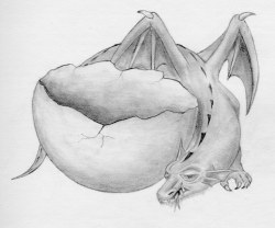 Sketch of Baby Dragon