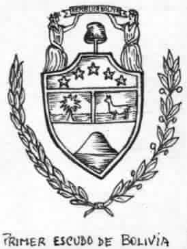 Primer escudo de Bolivia