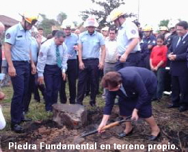 Piedra Fundamental en terreno propio.