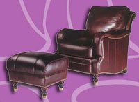 Chair & Ottoman Set :  Bromley