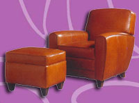 Chair & Ottoman Set : Milano