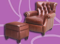 Chair & Ottoman Set :  Noel
