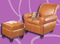 Chair & Ottoman Set :  Paris