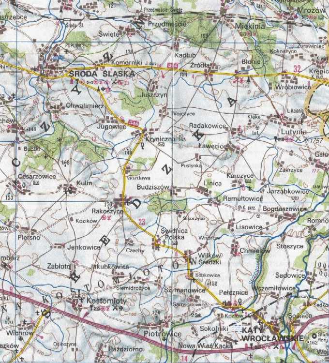 Mapa turystyczna, 1990