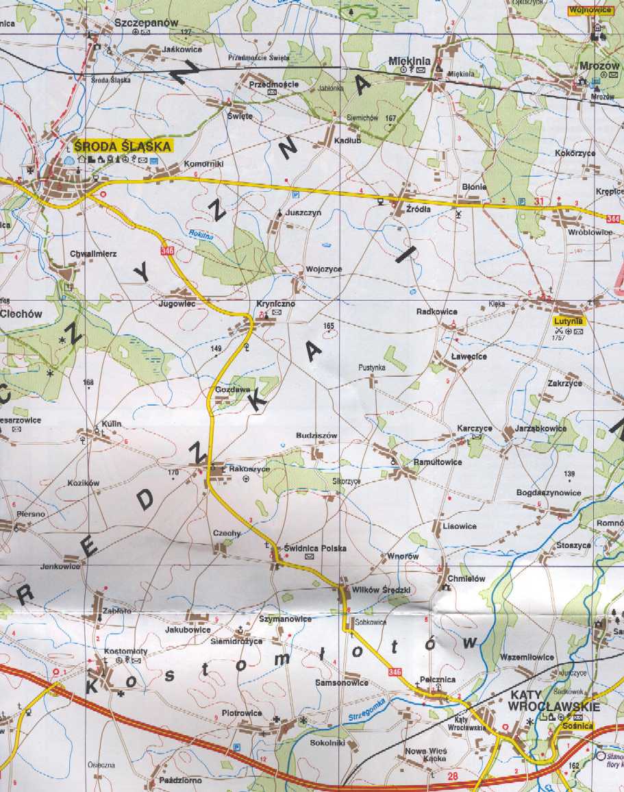 Mapa turystyczna - 1997