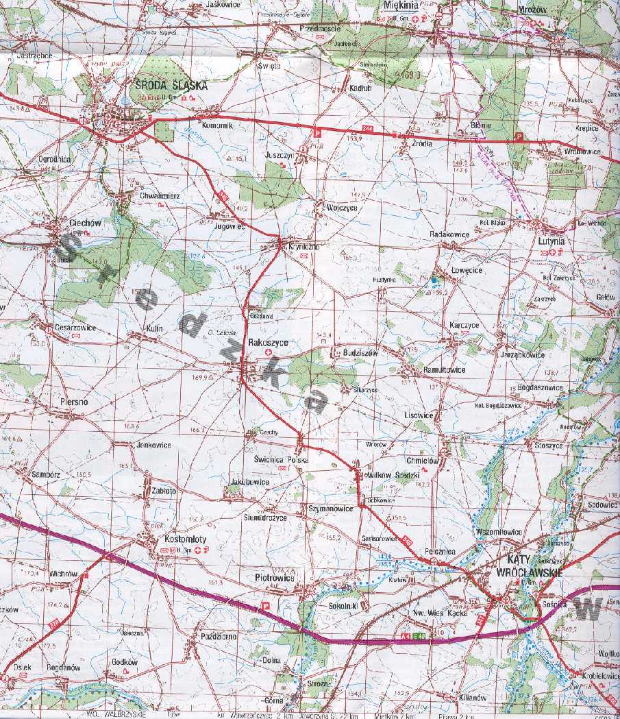 Mapa topograficzna - 1994