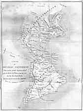 New continent Map by Buffon.