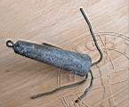 With brass spikes
