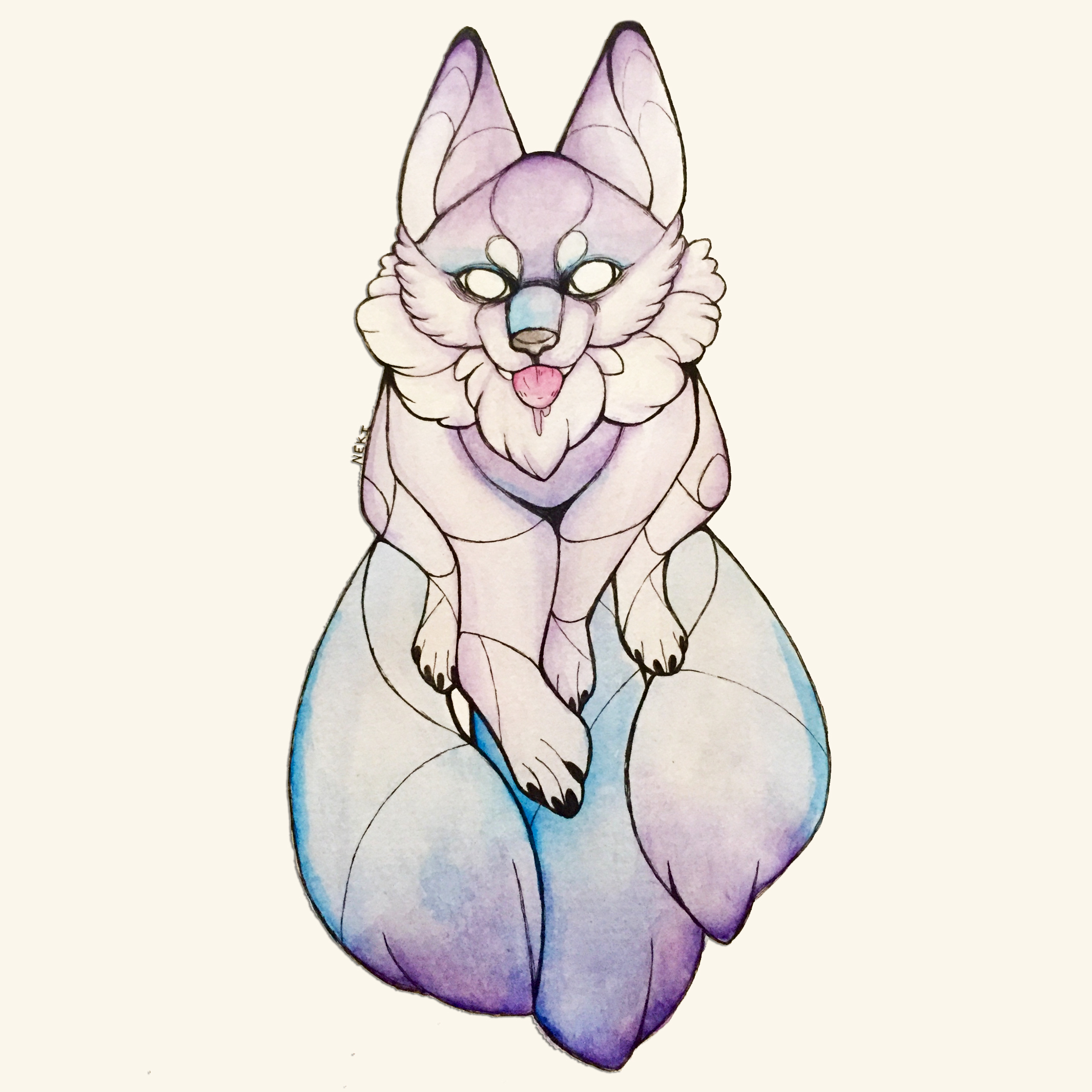 watercolor-fox