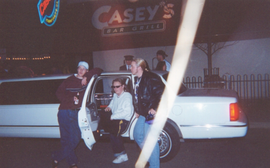 Dr. Shun, Rain, and Mama's Boy arrive at Casey's in style.