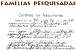 �cone: certid�o de nascimento de Sylvio de Oliveira Guimar�es, av� da editora. FAM�LIAS E SOBRENOMES PESQUISADOS 