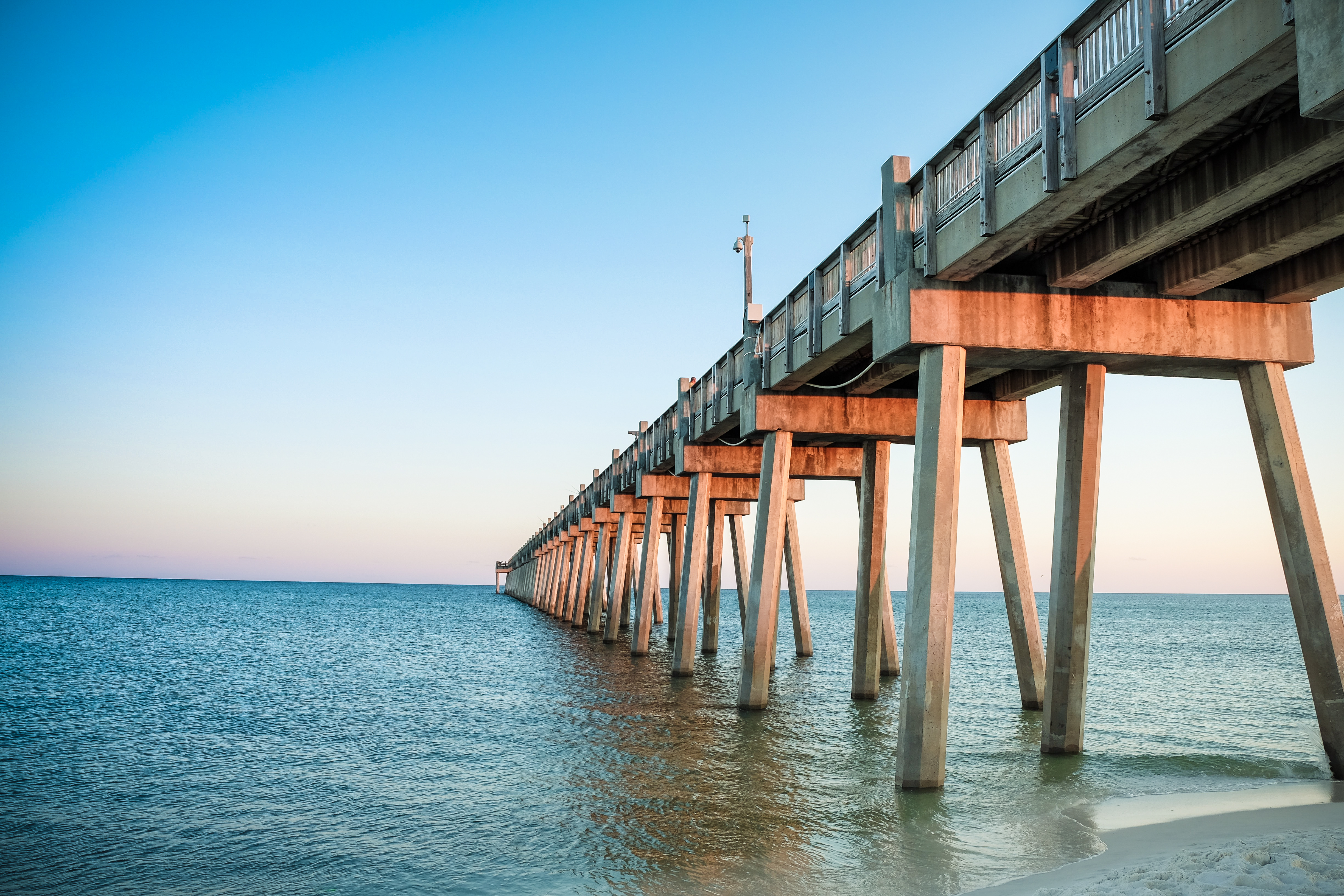 Pensacola pier at sunset
